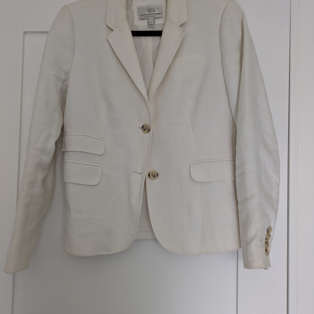 J.Crew Schoolboy Cream Blazer